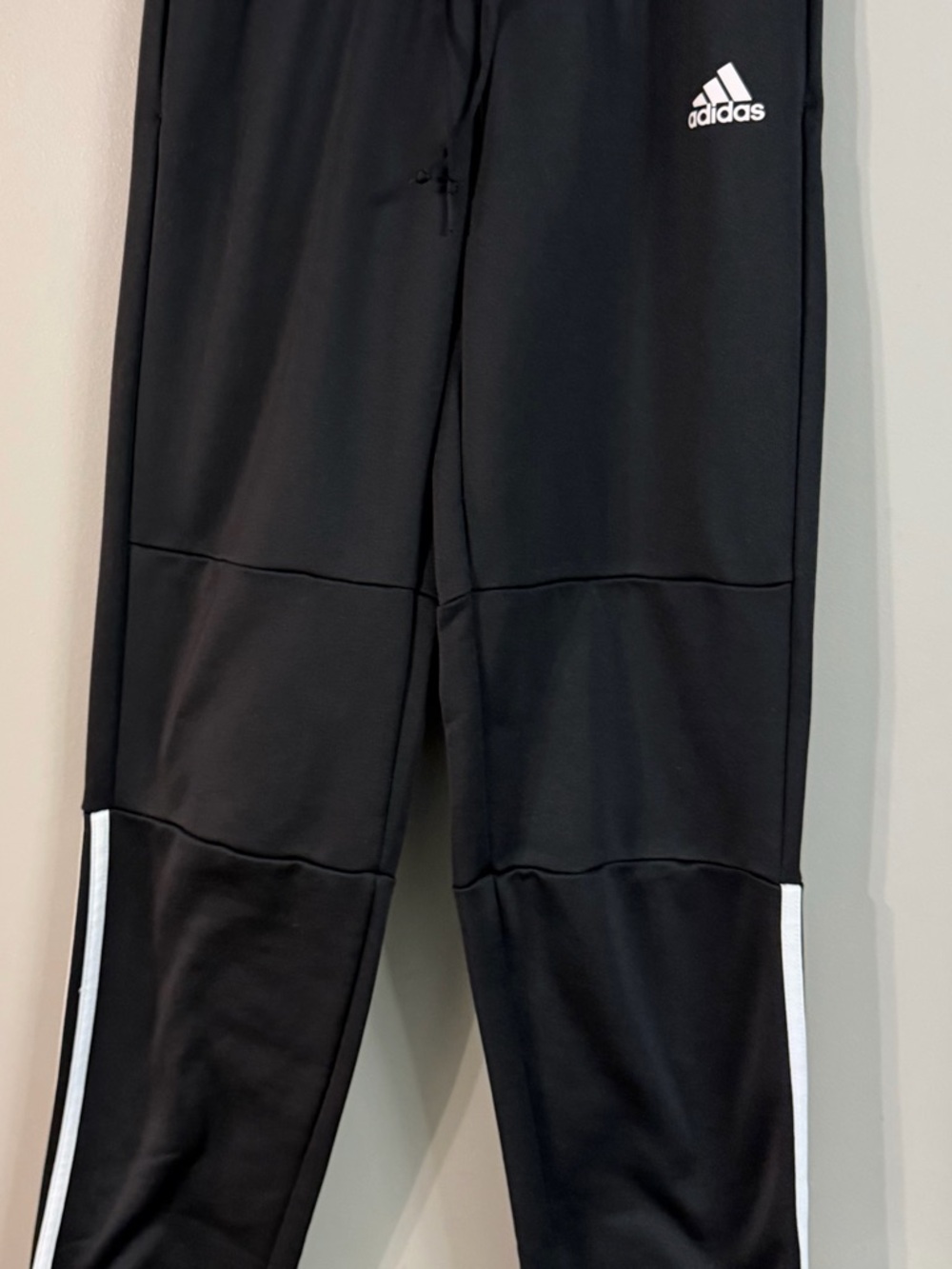 Adidas Black Jogger Track Pants Logo Athletic Sweatpants Size S